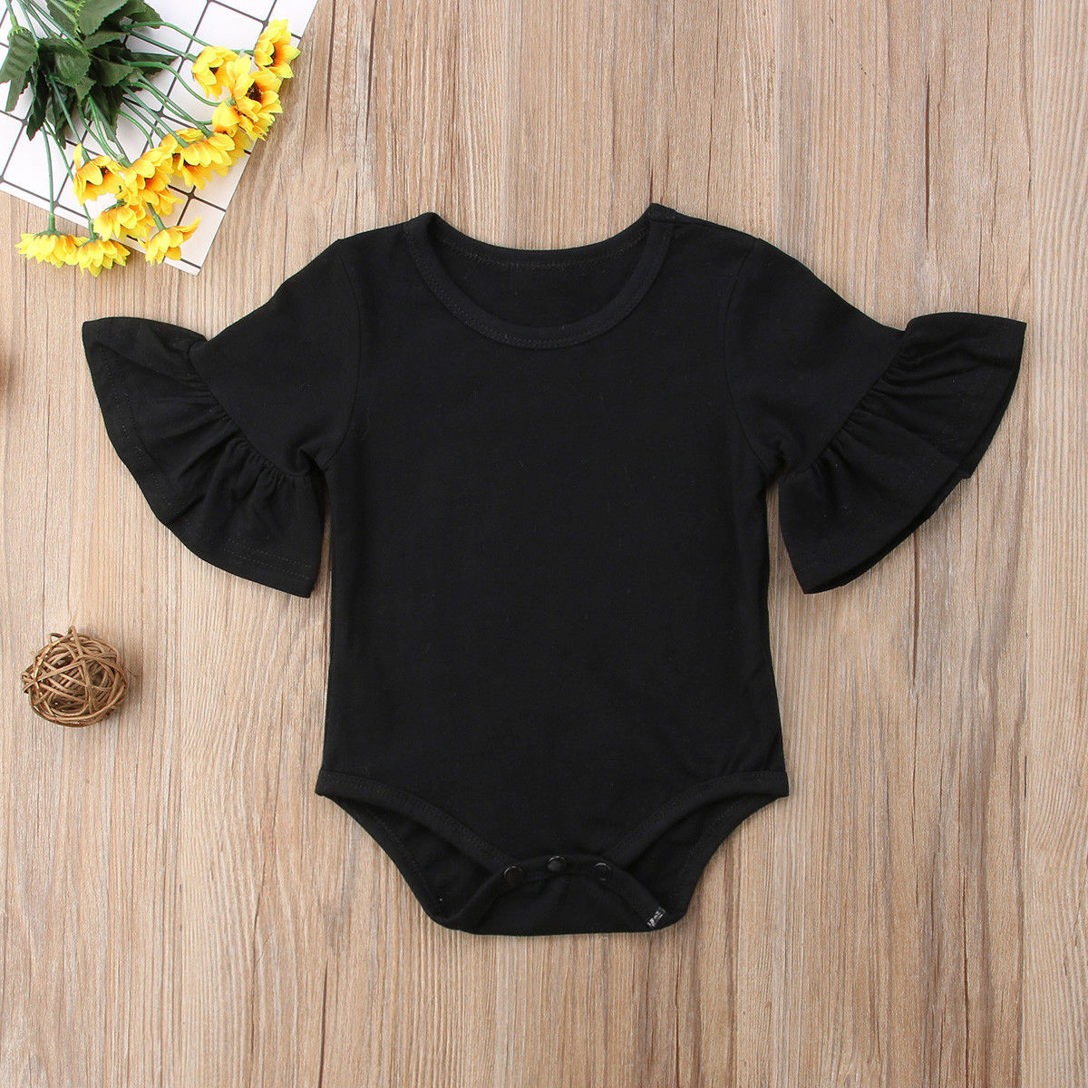 Claire Flare-Sleeved Onesie - Abby Apples Boutique