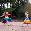 Crystal Rainbow Maxi Dress - Abby Apples Boutique