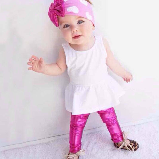 Metallic Leggings - Abby Apples Boutique