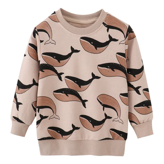 Whale Print Sweatshirt