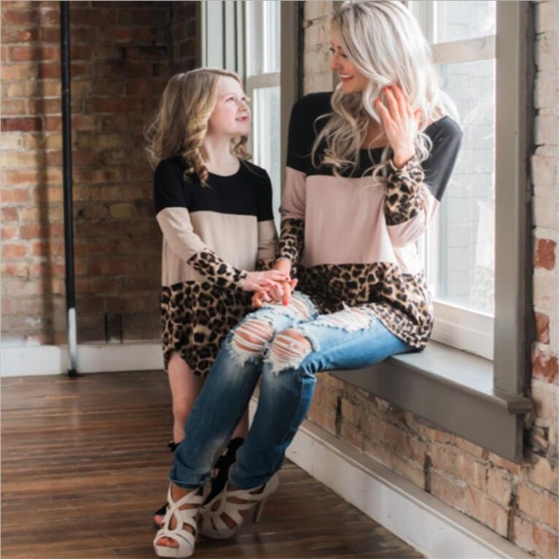 Mom & Me Leopard Lace Tunic