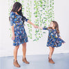 Mommy & Me Blue Floral Sundress - Abby Apples Boutique
