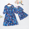 Mommy & Me Blue Floral Sundress - Abby Apples Boutique