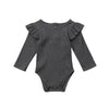 Basics Long Sleeve Ruffle Romper