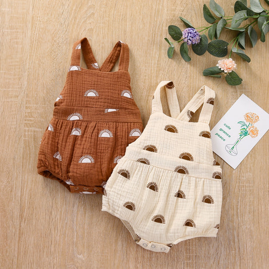 Teagan Sunshine Cross Wrap Romper