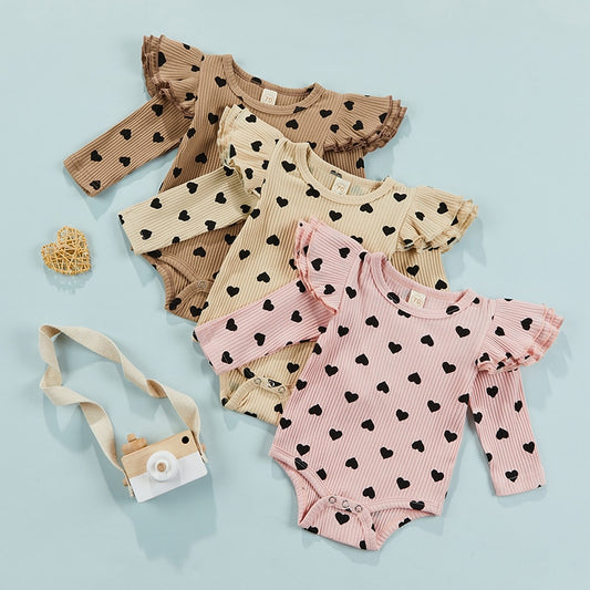 Lisa Ruffled Heart Bodysuit