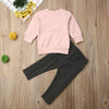 Pink and Black Contrasting Bow Set