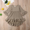 Winnie Ruffle Ribbed Dress - Abby Apples Boutique