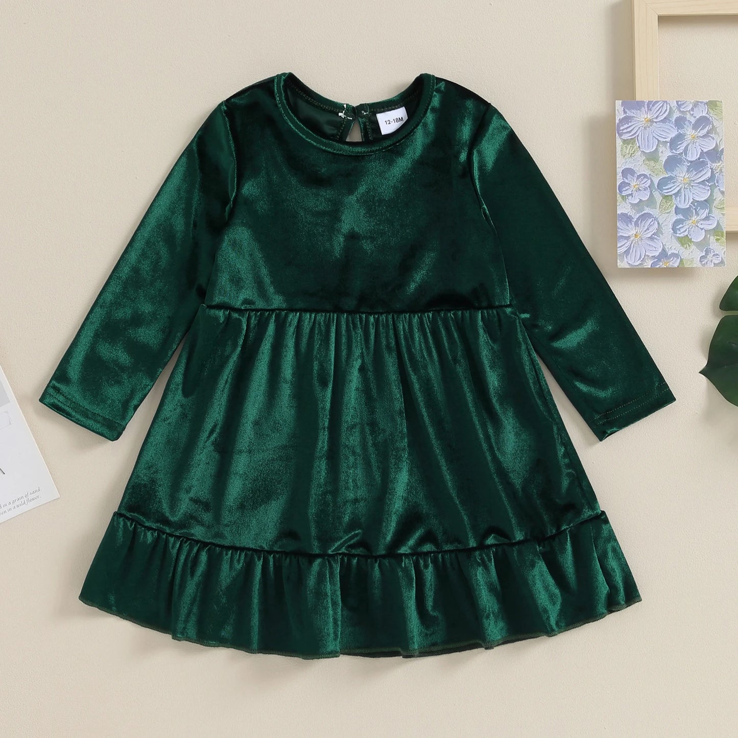 green velvet dress 4t handmade Girls Pine Green Velvet Polka Dot Tulle Cheer Dance competition figure ice skating dress (Kids:4T, 4-6, 6-7, 8/10, 12-14, 14-16)