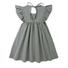Kara Linen Ruffle Dress - Abby Apples Boutique
