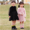 Whitley Mesh Overlay Rib Knit Dress