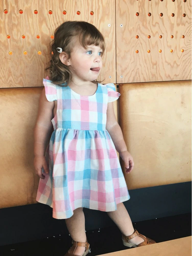 Louisa Pastel Plaid Dress