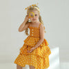 Zari Polka Dot Tiered Dress