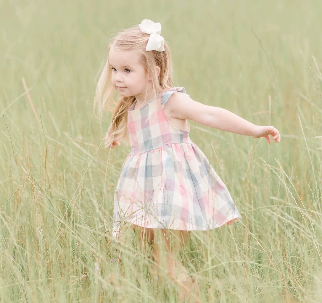 Louisa Pastel Plaid Dress