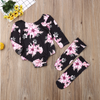Lorie Flower Romper 2 Piece Set - Abby Apples Boutique