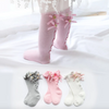 Knee High Ruffle Bow Socks - Abby Apples Boutique