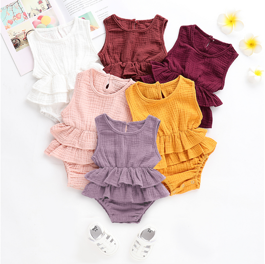 Larissa Sleeveless Tutu Romper - Abby Apples Boutique