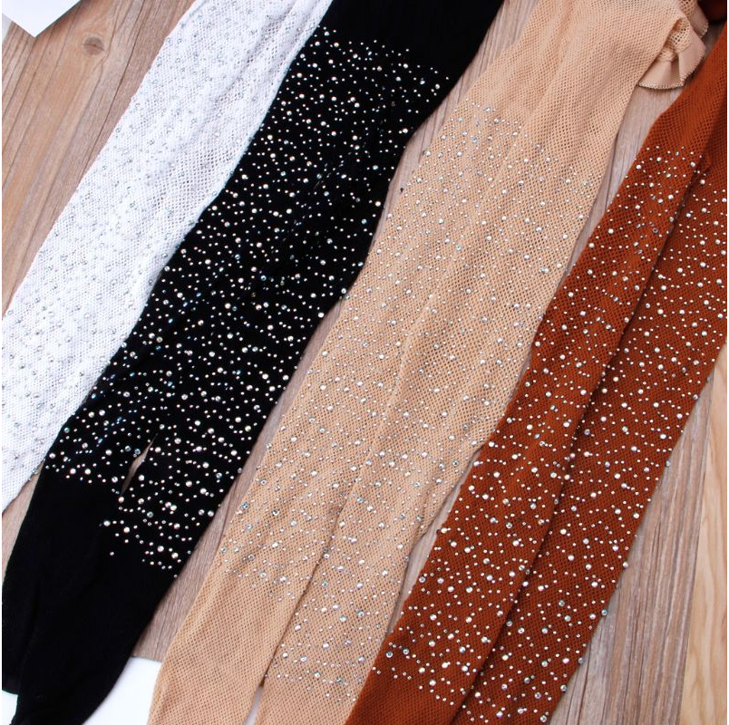 Rhinestone Studded Tights - Abby Apples Boutique