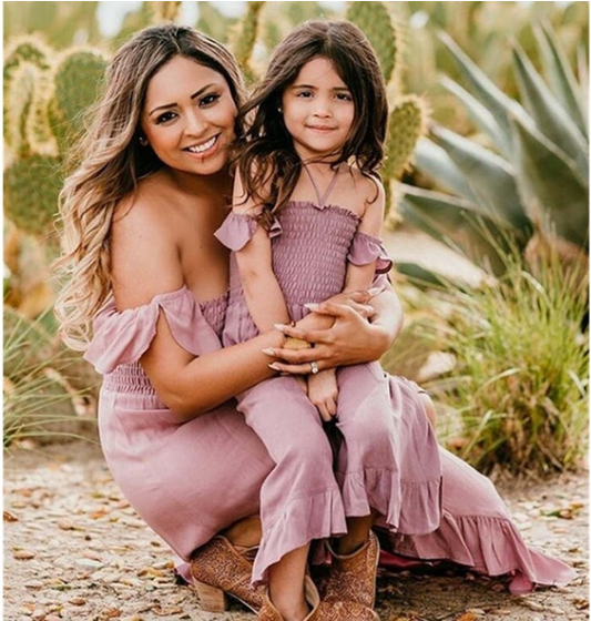 Mom & Me Off The Shoulder Dress - Abby Apples Boutique