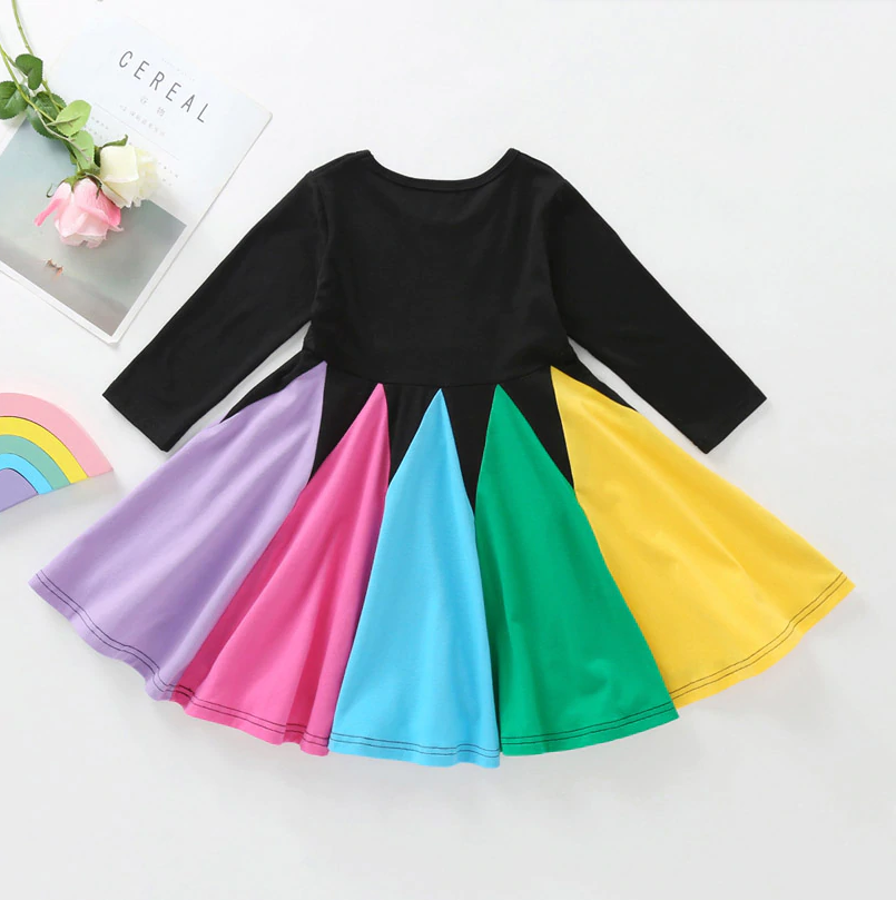 Sydney Rainbow Dress - Abby Apples Boutique
