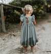 Kara Linen Ruffle Dress - Abby Apples Boutique