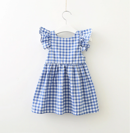 Jemma Tie Back Gingham Dress