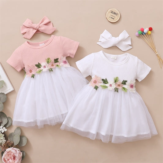 Isabel Short Sleeve Floral Tutu Dress
