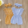 Adoria Flare Sleeve Lace Romper Set - Abby Apples Boutique