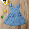 Ann Flutter Sleeve Denim Dress