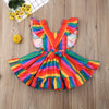 Gilda Rainbow Ruffle Dress