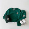 Retro Daisy Emblem Top & Pants Tracksuit Set