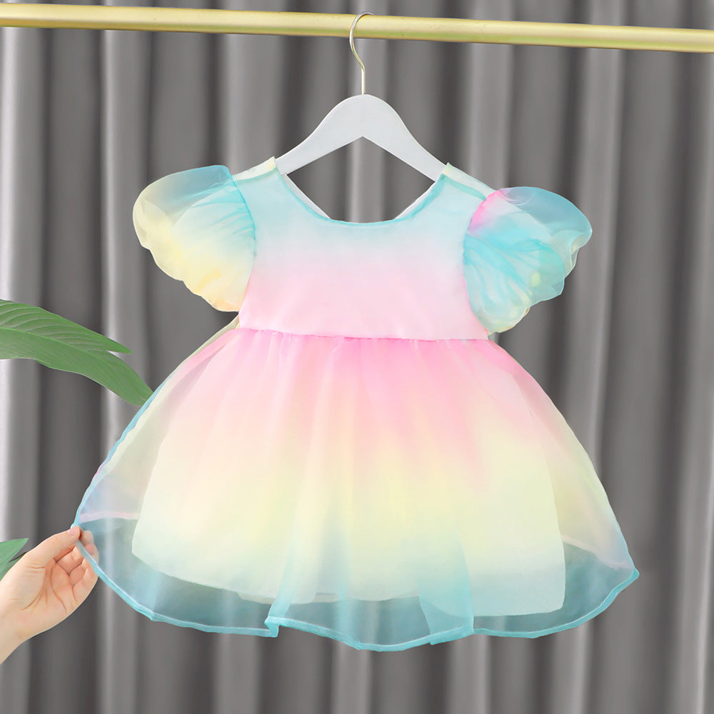 Teri Pastel Overlay Dress