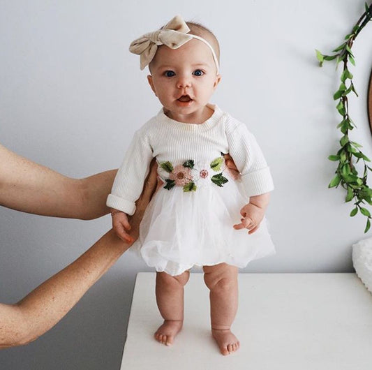 Isabel Floral Tutu Dress - Abby Apples Boutique