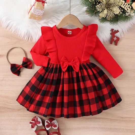 Monica Plaid Dress Set