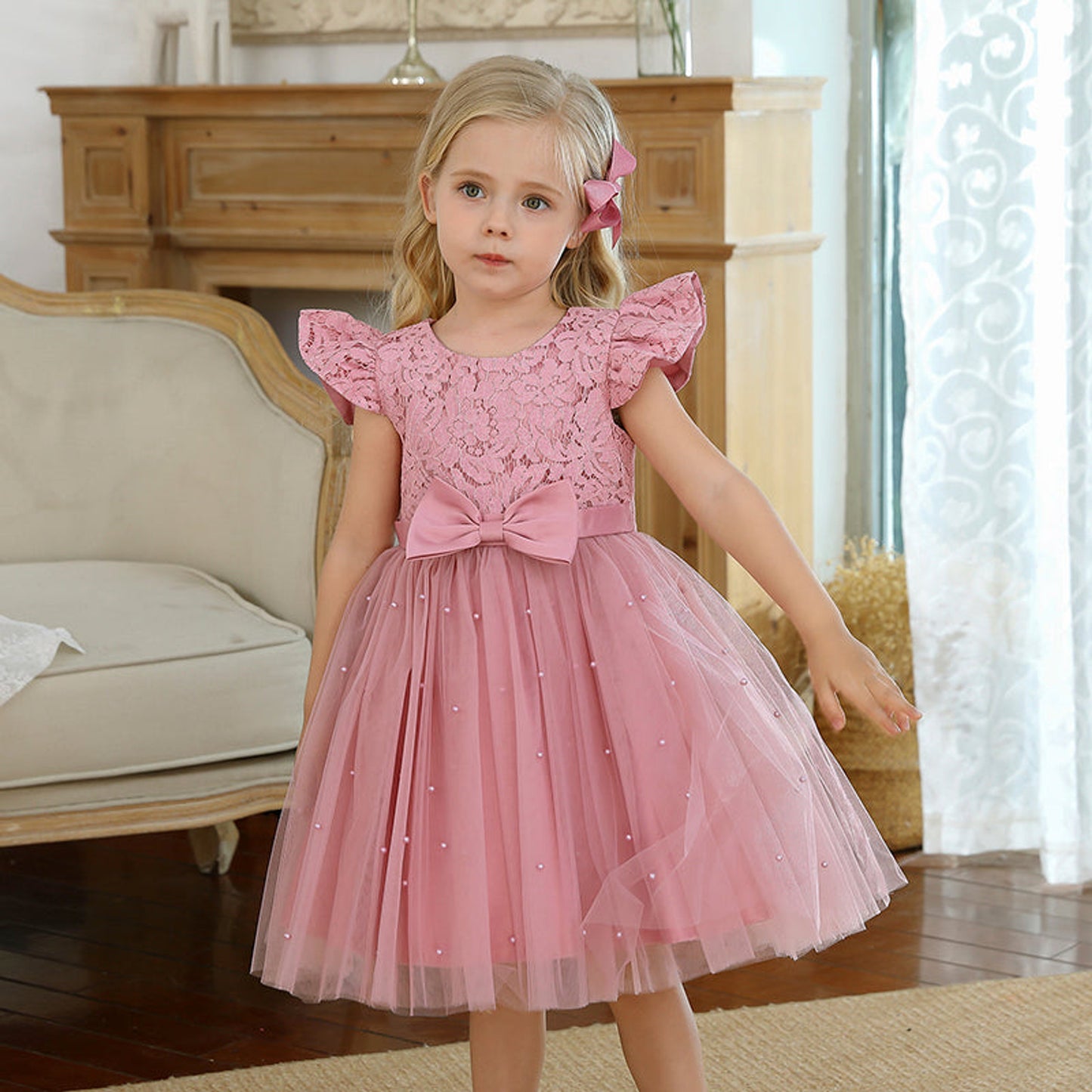 Sophia Pink Tulle Dress