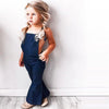 Amelia Denim Overall Bell Bottom Romper 5-7-9 SPECIAL - Abby Apples Boutique