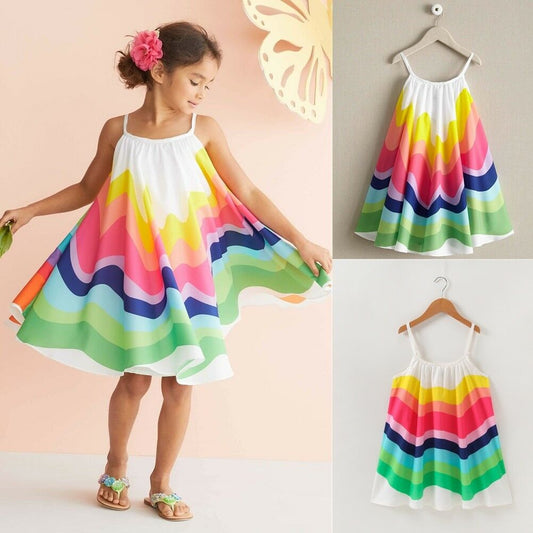 Paige Colorful Beach Sundress - Abby Apples Boutique