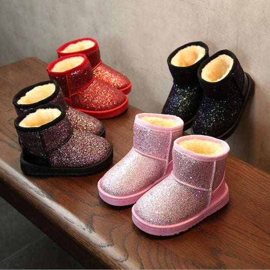 Glitter Fur Lined Boots