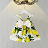 Michelle Lemon Bow Dress
