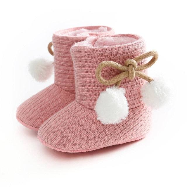 Fairbanks Winter Pompom Boots - Abby Apples Boutique