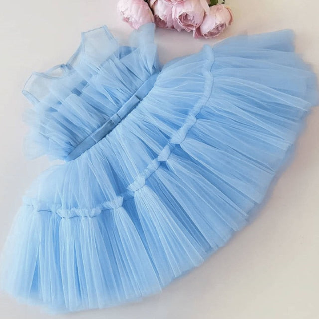 Stacie Ruffled Tulle Dress