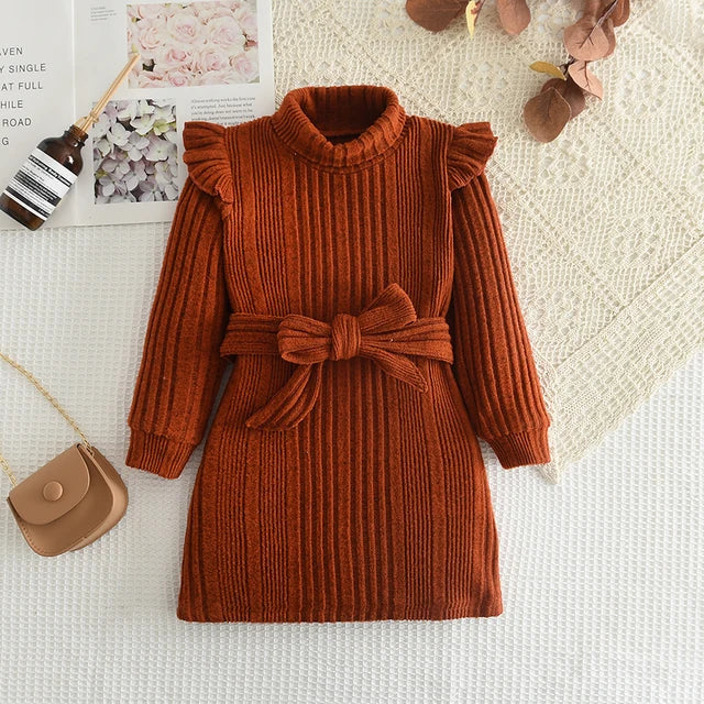 Maple Turtleneck Ruffle Dress Abby Apples Boutique Maple Turtleneck Ruffle Dress Abby Apples Boutique