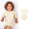 Nat Ribbed Shirt & Shorts Set