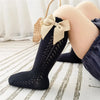 Knee High Hollow Out Bow Socks