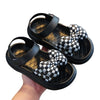 Plaid Bow Sandals