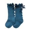 Knee High Ruffle Bow Socks - Abby Apples Boutique