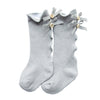 Knee High Ruffle Bow Socks - Abby Apples Boutique