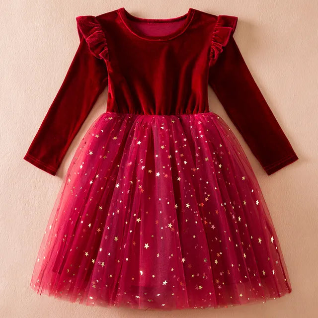 Nia Velvet and Tulle Dress