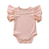 Clarissa Ribbed Flutter Sleeve Onesie