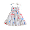 Tesa Star Print Smocked Dress